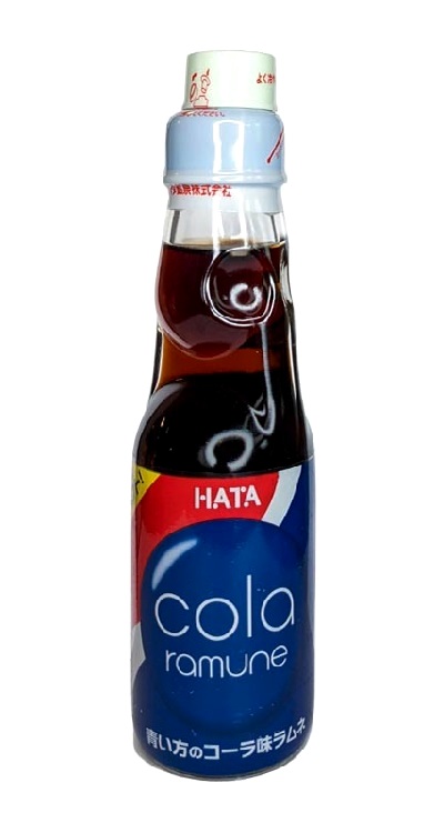 Soda Ramune gusto Cola - Hata Kosen 200ml.